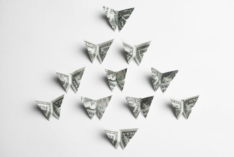 Origami Butterfly Dollar